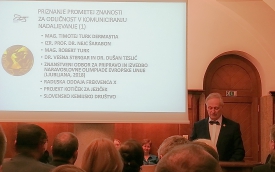 Izr. prof. dr. Nejc Šarabon prejemnik priznanja Prometej znanosti za odličnost v komuniciranju za leto 2018