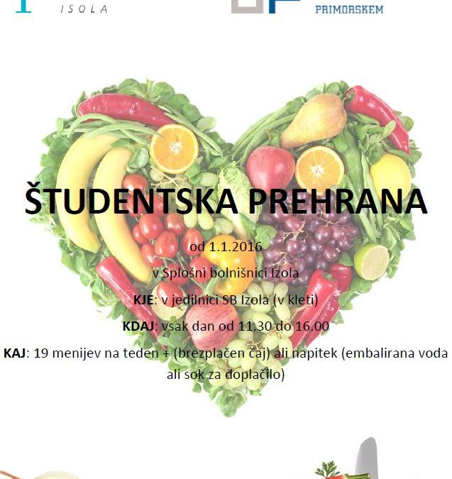 Študentska prehrana v menzi SBI