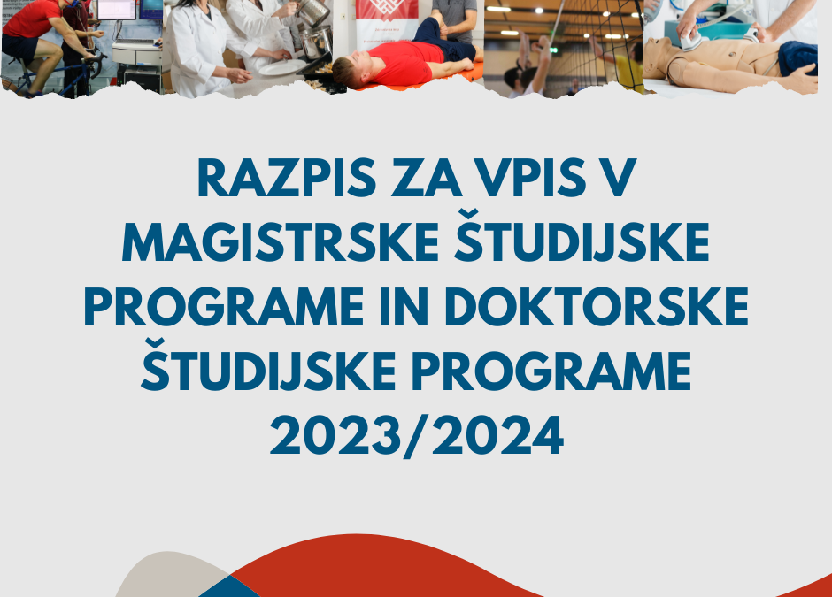Razpis Univerze na Primorskem za vpis v magistrske študijske porgrame in doktorske študijske programe v študijskem letu 2023/2024