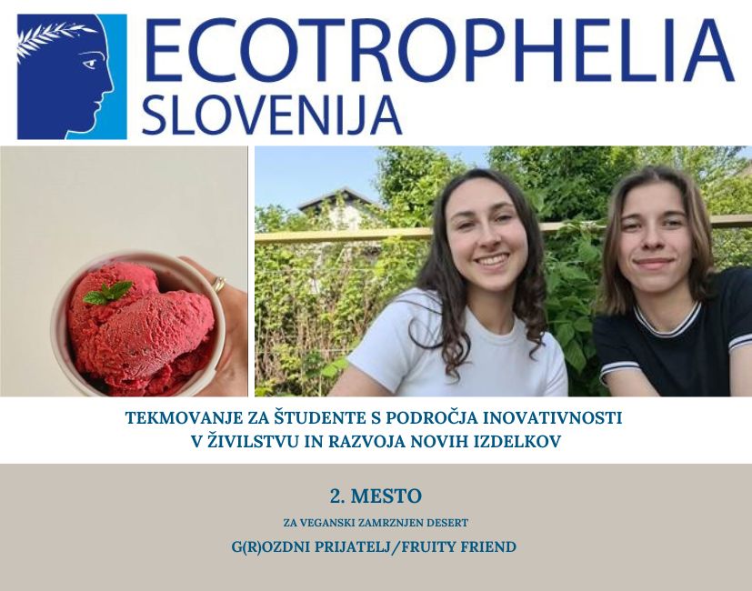 2. mesto za UP FVZ na Ecotrophelia Slovenija
