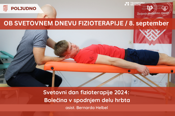 Ob svetovnem dnevu fizioterapije / 8. september 2024