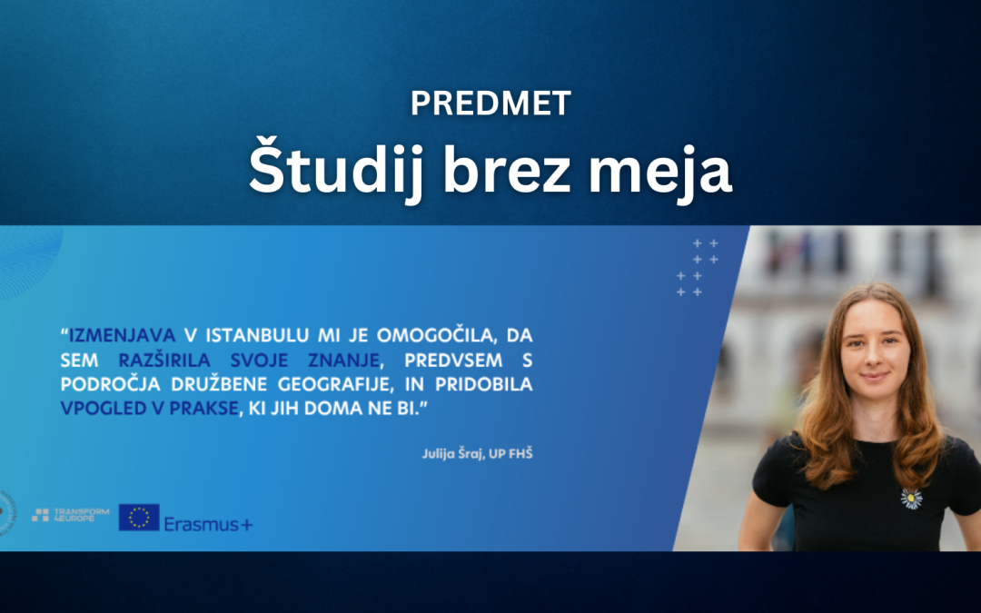 Nov izbirni predmet Študij brez meja