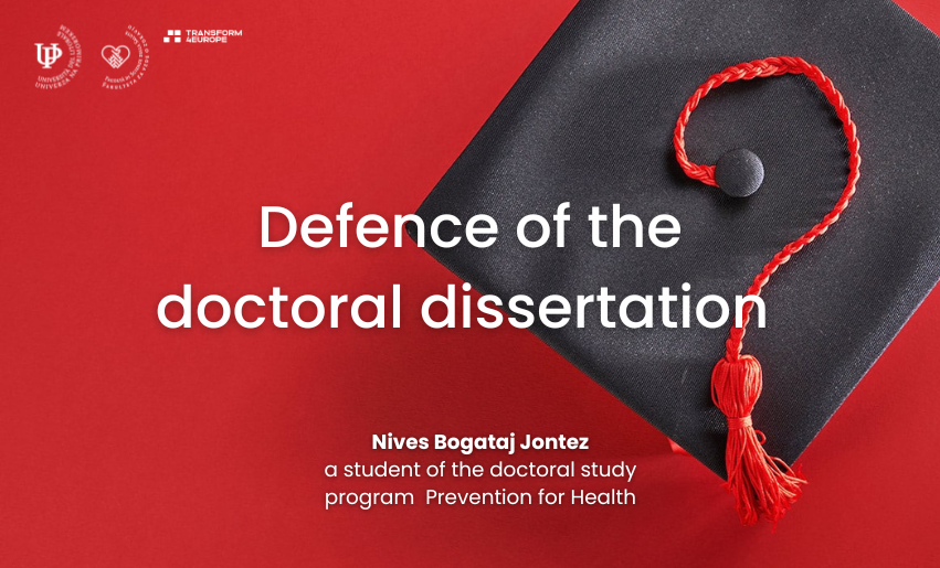 Defence of the doctoral dissertation of Nives Bogataj Jontez