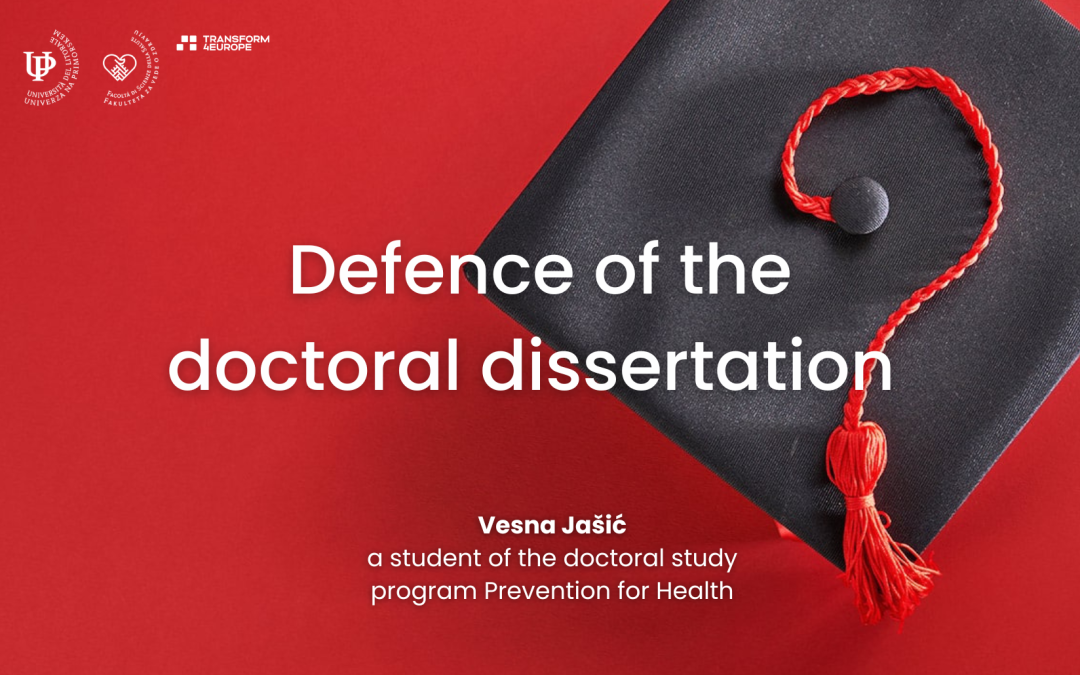 Defence of the doctoral dissertation of Vesna Jašić